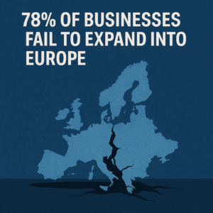 78% of businesses fail to expand into Europe